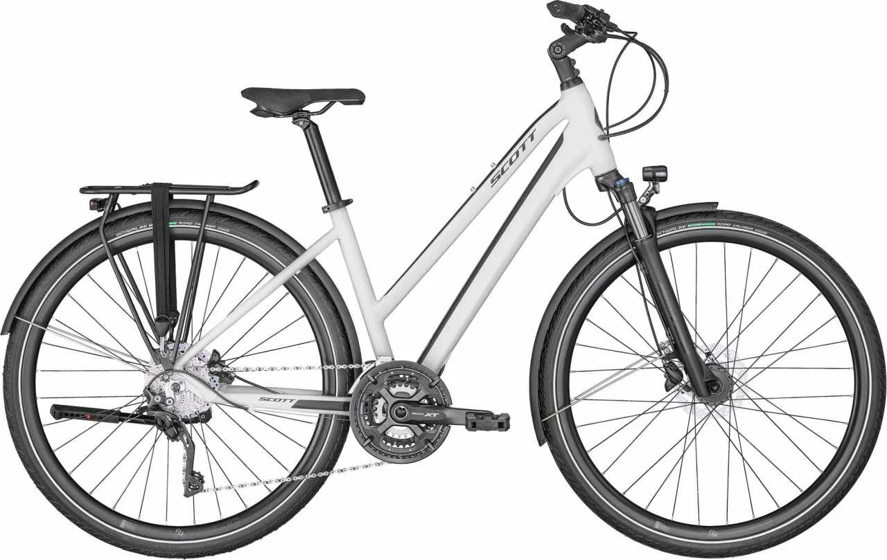 Scott Sub Sport 10 Lady Silver White / Prism Dark Green Vélo Trekking Femme 1 Scott Sub Sport 10 Lady Silver White / Prism Dark Green Vélo Trekking Femme