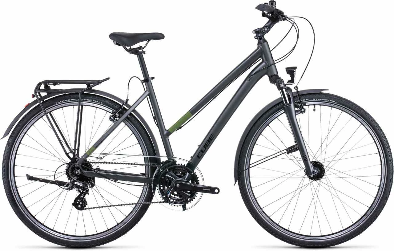 Cube Touring Iridium N Green Vélo Trekking Femme 1 Cube Touring Iridium N Green Vélo Trekking Femme