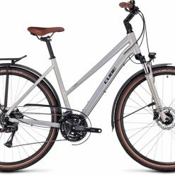 Cube Touring Pro Pearlysilver N Black Vélo Trekking Femme
