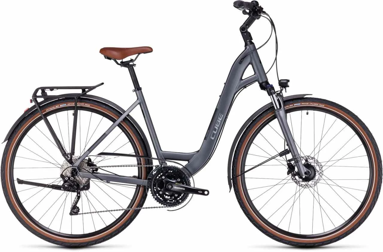 Cube Touring EXC Grey N Metal Vélo Trekking Col De Cygne 1 Cube Touring EXC Grey N Metal Vélo Trekking Col De Cygne