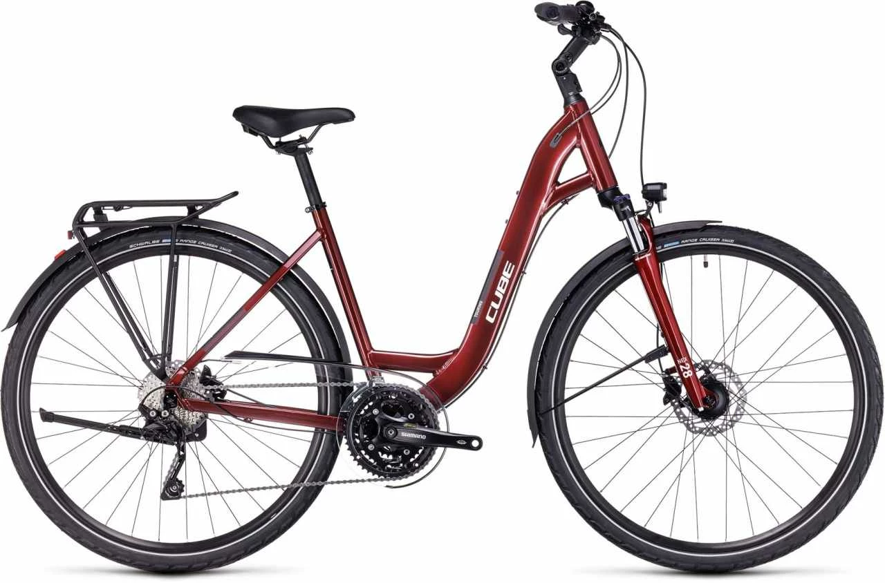 Cube Touring EXC Red N White Vélo Trekking Col De Cygne 1 Cube Touring EXC Red N White Vélo Trekking Col De Cygne