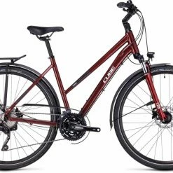 Cube Touring EXC Red N White Vélo Trekking Femme