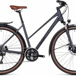 VTT semi-rigide Remise 24 Cube Kathmandu Pro Grey N Black Vélo Trekking Femme