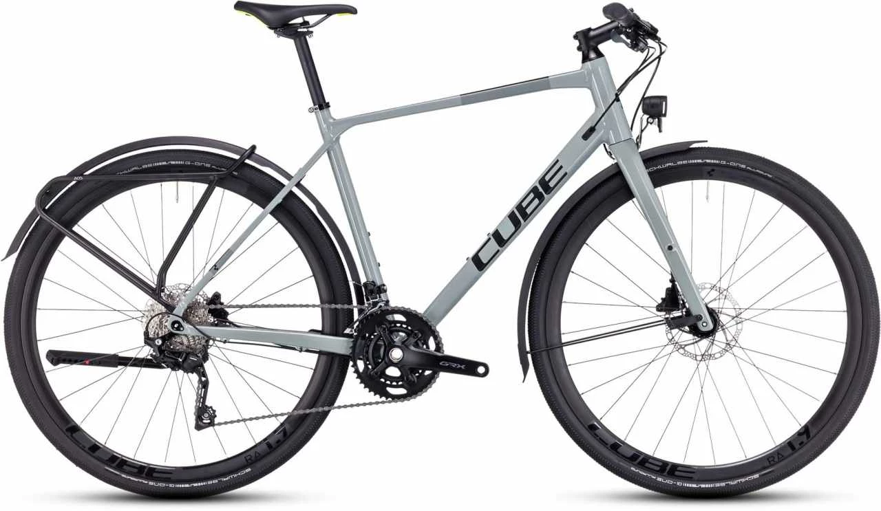 Cube Nulane Pro FE Grey N Black Vélo Fitness Homme 1 Cube Nulane Pro FE Grey N Black Vélo Fitness Homme