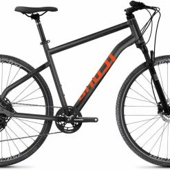 Ghost Square Cross Essential AL U Silver / Black / Orange VTC Homme Peinture Endommagée