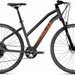 Ghost Square Cross Essential AL W Silver / Black / Orange VTC Femme Peinture Endommagée