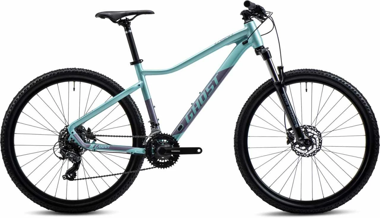 Ghost Lanao 27.5 AL Light Mint Pearl / Purple Pearl Glossy VTT Semi-rigide Femme Peinture Endommagée 1 Ghost Lanao 27.5 AL Light Mint Pearl / Purple Pearl Glossy VTT Semi-rigide Femme Peinture Endommagée