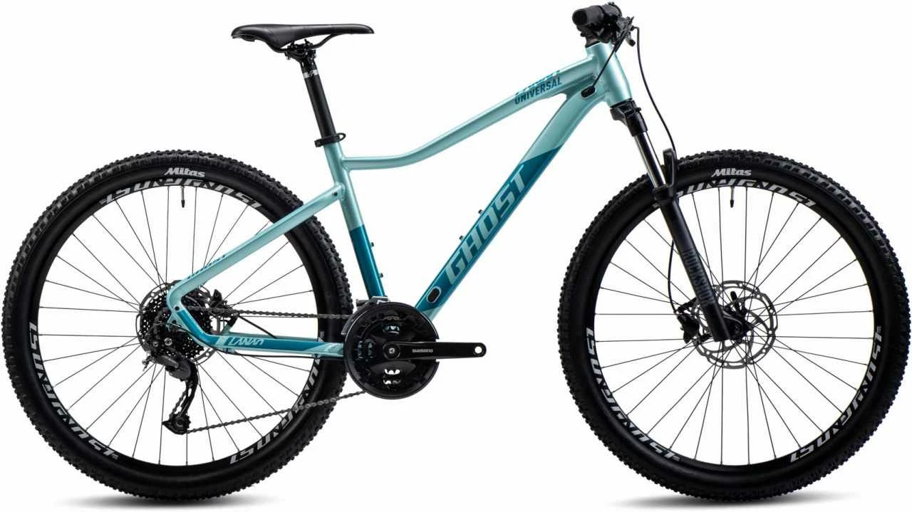 Ghost Lanao Universal 27.5 AL Light Mint Pearl / Azur Blue Metallic Matt VTT Semi-rigide Femme Peinture Endommagée 1 Ghost Lanao Universal 27.5 AL Light Mint Pearl / Azur Blue Metallic Matt VTT Semi-rigide Femme Peinture Endommagée