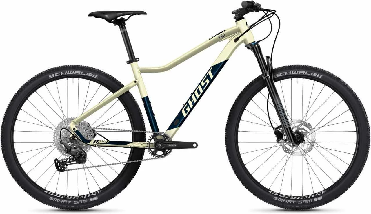 Ghost Lanao Pro 27.5 AL Beige Metallic / Dark Blue Pearl Matt VTT Semi-rigide Femme 1 Ghost Lanao Pro 27.5 AL Beige Metallic / Dark Blue Pearl Matt VTT Semi-rigide Femme