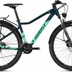 Ghost Lanao EQ 27.5 AL Poseidon Blue Pearl / Green Matt VTT Semi-rigide Femme